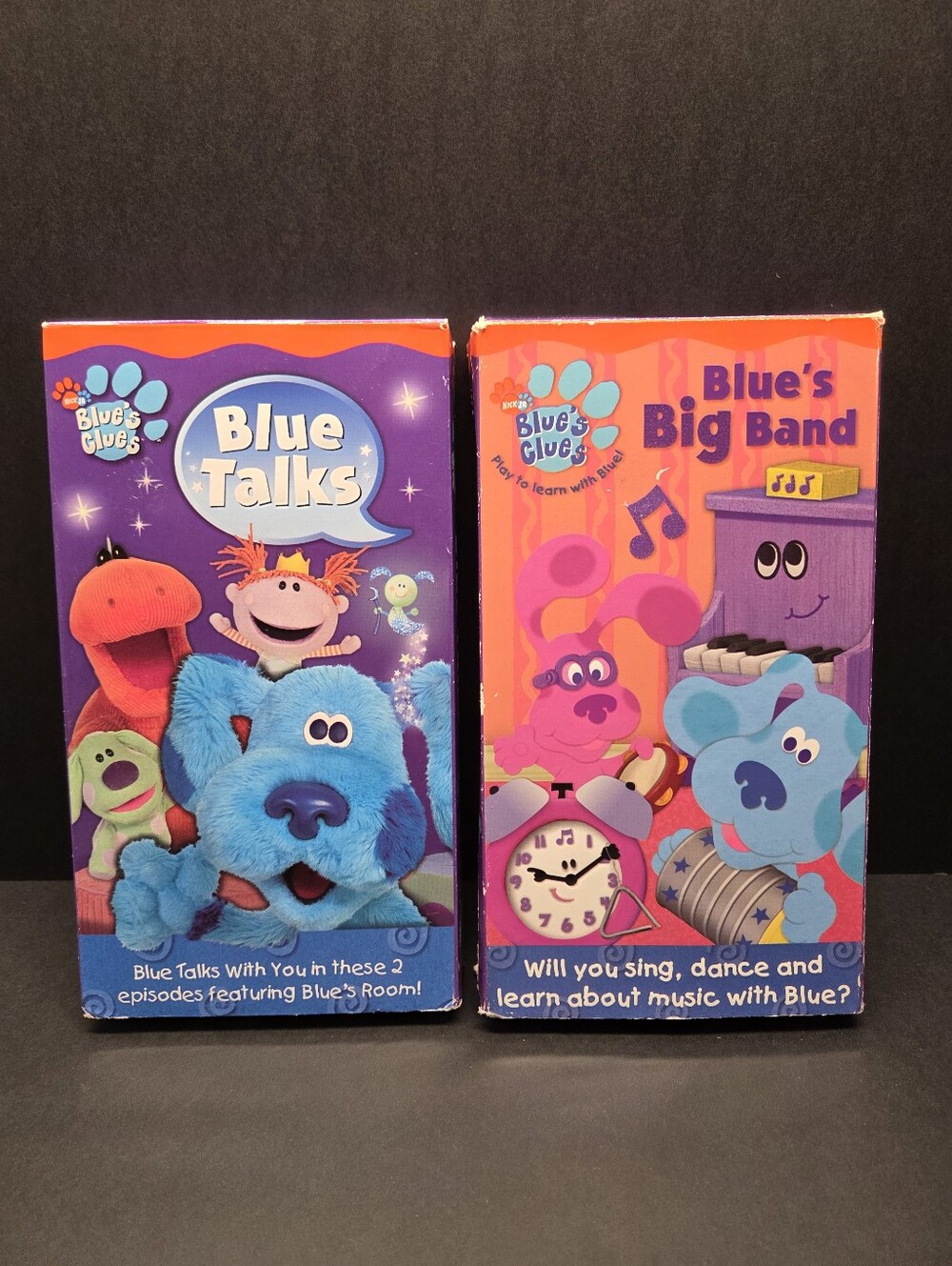 Blues Clues VHS Lot Of 2 - Blue Talks 2004 & Blues Big Band 2002 - Working